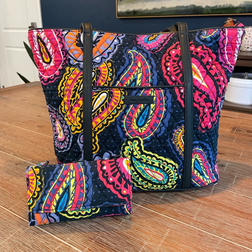 Vera Bradley Paisley Tote and Wallet